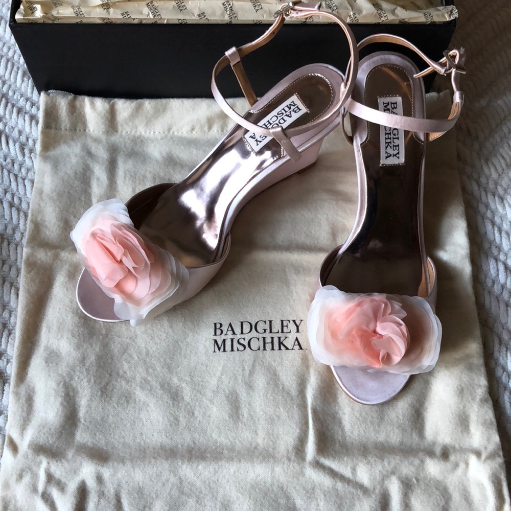 Badgley Mischka “Glee” Bridal Wedges